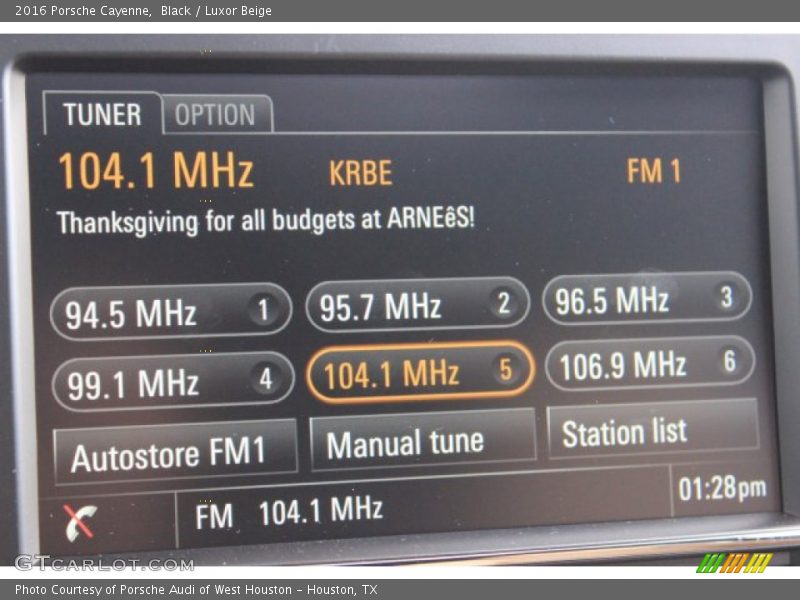 Black / Luxor Beige 2016 Porsche Cayenne