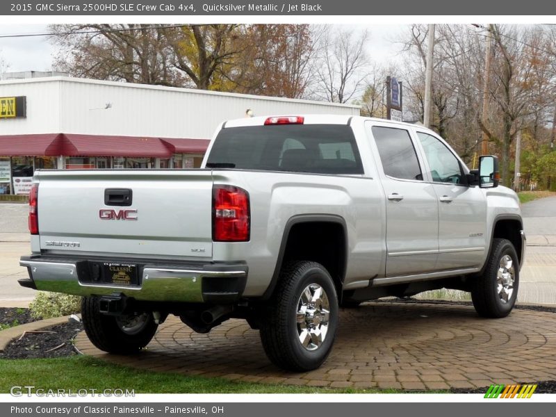 Quicksilver Metallic / Jet Black 2015 GMC Sierra 2500HD SLE Crew Cab 4x4