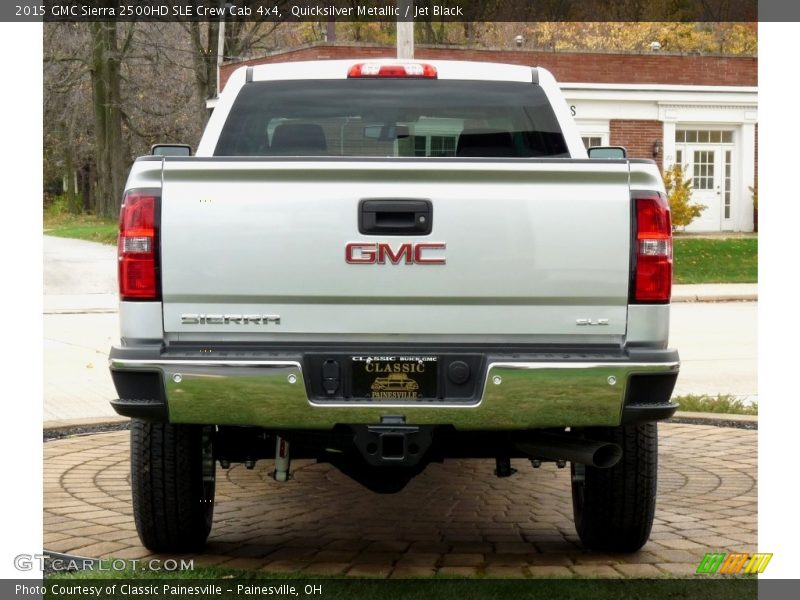 Quicksilver Metallic / Jet Black 2015 GMC Sierra 2500HD SLE Crew Cab 4x4