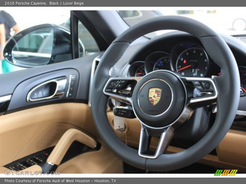 Black / Luxor Beige 2016 Porsche Cayenne