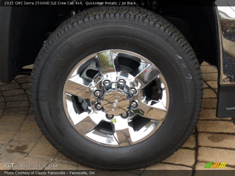 Quicksilver Metallic / Jet Black 2015 GMC Sierra 2500HD SLE Crew Cab 4x4