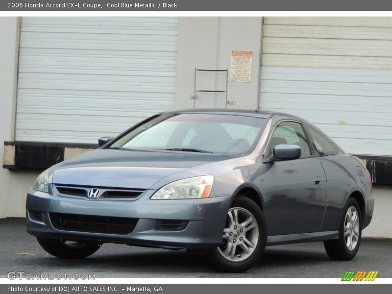 Cool Blue Metallic / Black 2006 Honda Accord EX-L Coupe