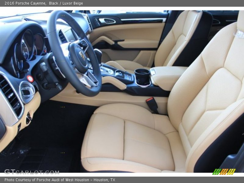 Black / Luxor Beige 2016 Porsche Cayenne