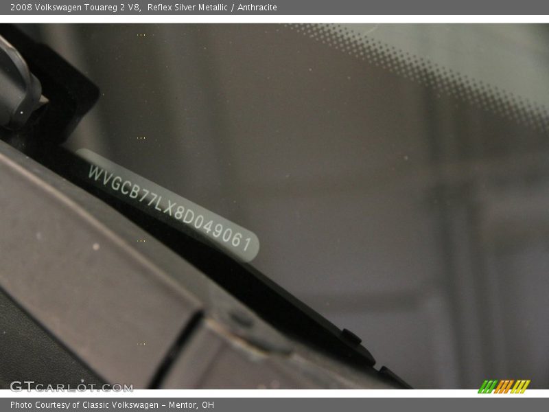 Reflex Silver Metallic / Anthracite 2008 Volkswagen Touareg 2 V8