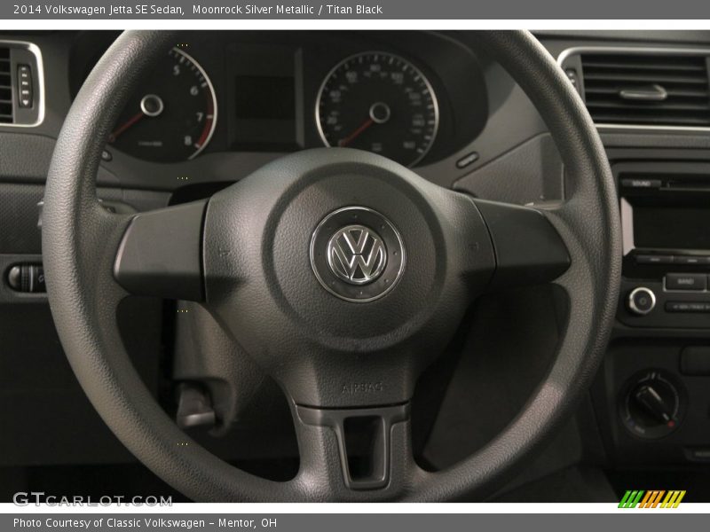 Moonrock Silver Metallic / Titan Black 2014 Volkswagen Jetta SE Sedan
