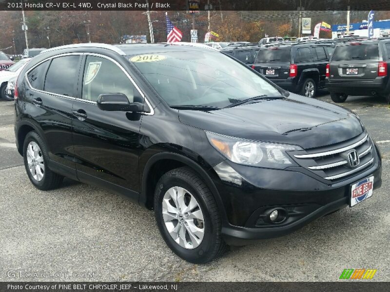 Crystal Black Pearl / Black 2012 Honda CR-V EX-L 4WD