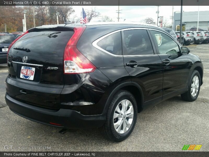 Crystal Black Pearl / Black 2012 Honda CR-V EX-L 4WD