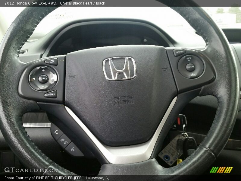 Crystal Black Pearl / Black 2012 Honda CR-V EX-L 4WD