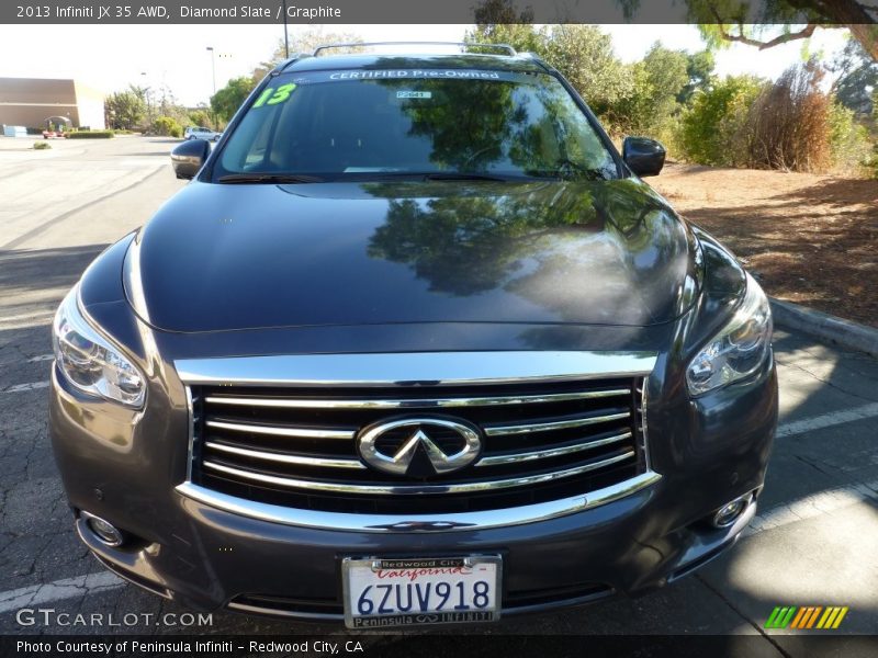 Diamond Slate / Graphite 2013 Infiniti JX 35 AWD