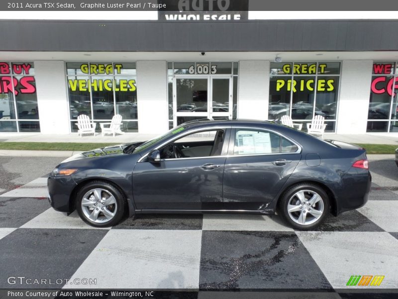 Graphite Luster Pearl / Taupe 2011 Acura TSX Sedan