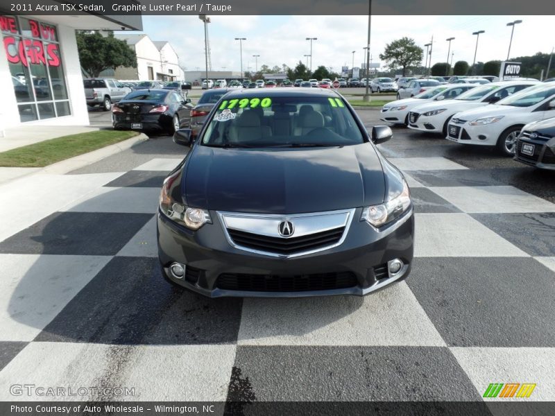Graphite Luster Pearl / Taupe 2011 Acura TSX Sedan