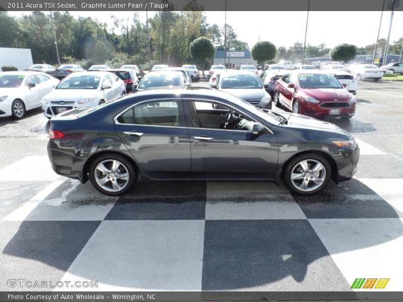 Graphite Luster Pearl / Taupe 2011 Acura TSX Sedan