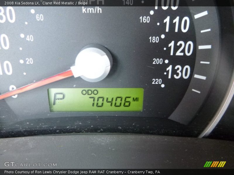 Claret Red Metallic / Beige 2008 Kia Sedona LX