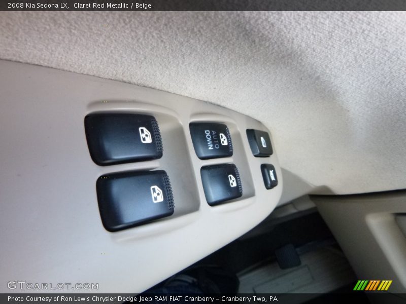 Claret Red Metallic / Beige 2008 Kia Sedona LX