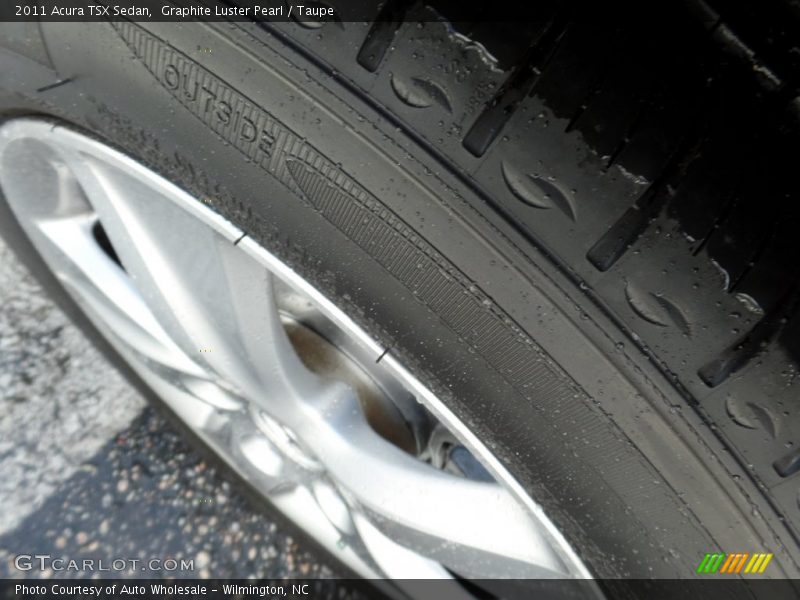 Graphite Luster Pearl / Taupe 2011 Acura TSX Sedan