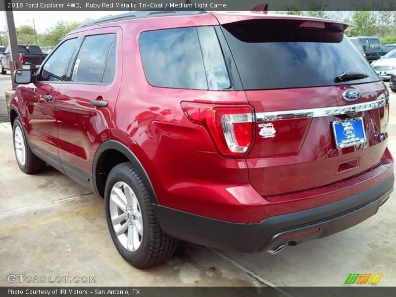 Ruby Red Metallic Tri-Coat / Medium Light Camel 2016 Ford Explorer 4WD