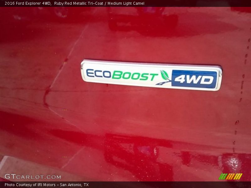 Ruby Red Metallic Tri-Coat / Medium Light Camel 2016 Ford Explorer 4WD