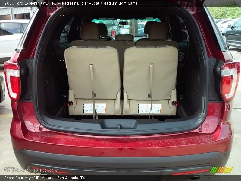 Ruby Red Metallic Tri-Coat / Medium Light Camel 2016 Ford Explorer 4WD