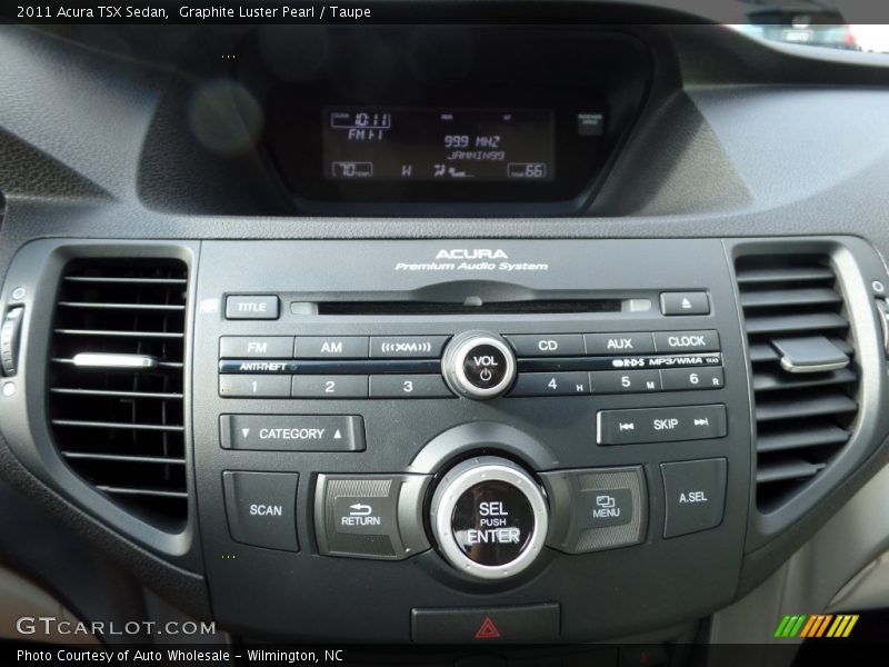 Graphite Luster Pearl / Taupe 2011 Acura TSX Sedan