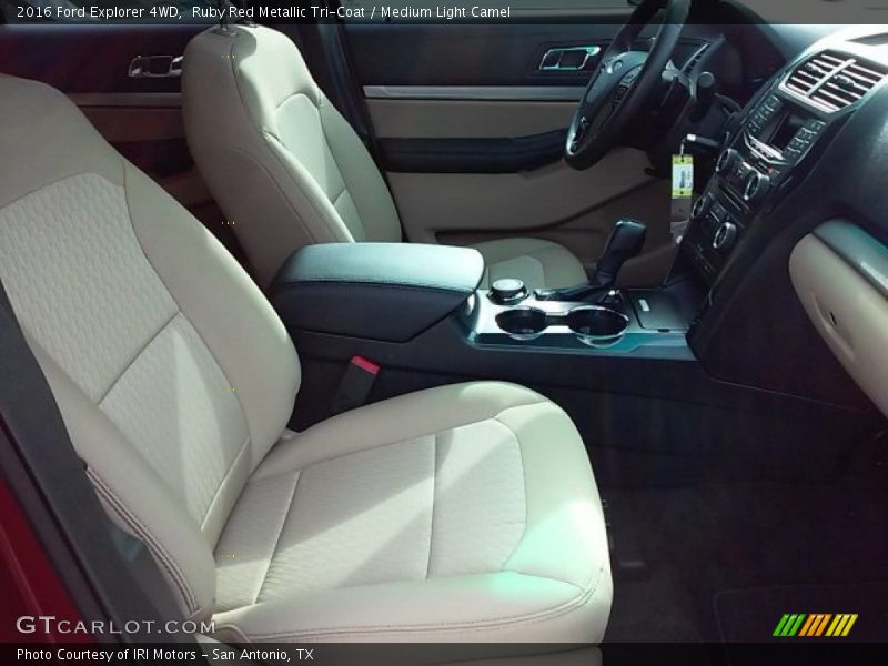 Ruby Red Metallic Tri-Coat / Medium Light Camel 2016 Ford Explorer 4WD