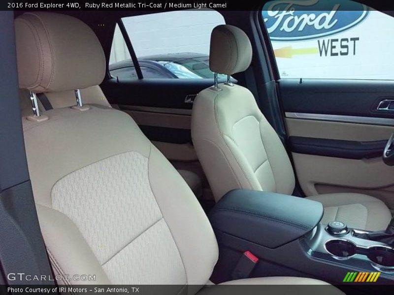 Ruby Red Metallic Tri-Coat / Medium Light Camel 2016 Ford Explorer 4WD
