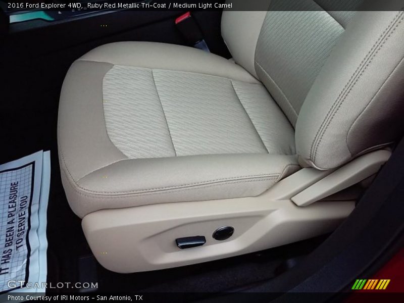 Ruby Red Metallic Tri-Coat / Medium Light Camel 2016 Ford Explorer 4WD