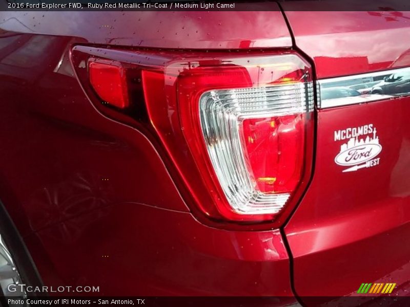 Ruby Red Metallic Tri-Coat / Medium Light Camel 2016 Ford Explorer FWD