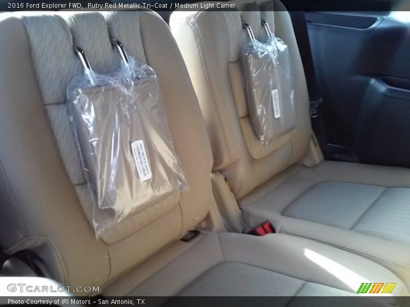 Ruby Red Metallic Tri-Coat / Medium Light Camel 2016 Ford Explorer FWD