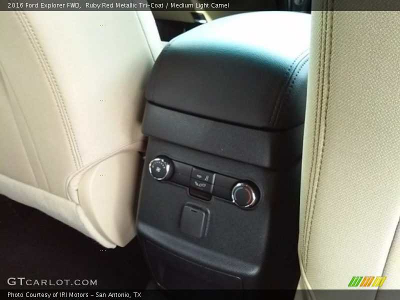 Ruby Red Metallic Tri-Coat / Medium Light Camel 2016 Ford Explorer FWD