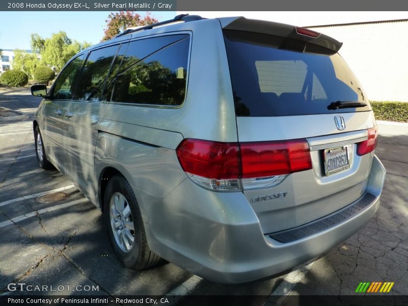 Silver Pearl Metallic / Gray 2008 Honda Odyssey EX-L