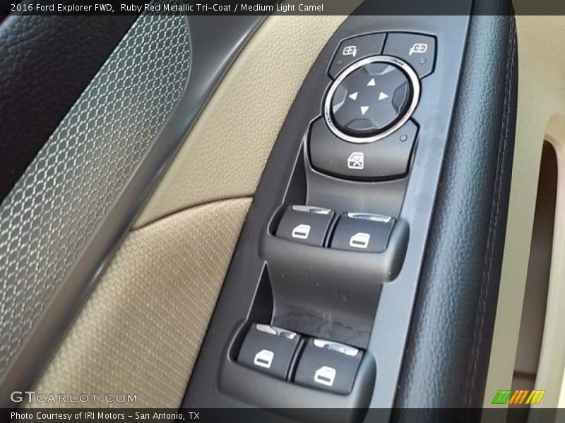 Ruby Red Metallic Tri-Coat / Medium Light Camel 2016 Ford Explorer FWD