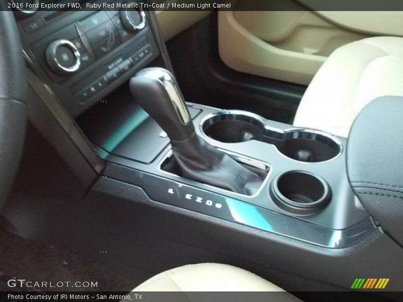 Ruby Red Metallic Tri-Coat / Medium Light Camel 2016 Ford Explorer FWD