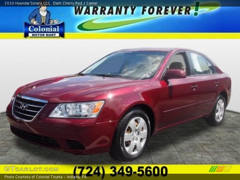 Dark Cherry Red / Camel 2010 Hyundai Sonata GLS