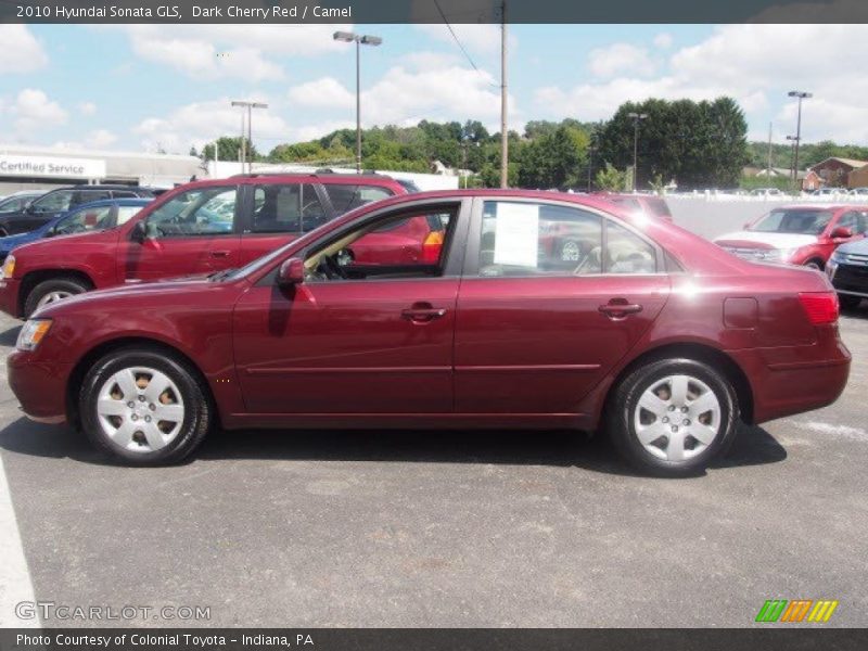 Dark Cherry Red / Camel 2010 Hyundai Sonata GLS