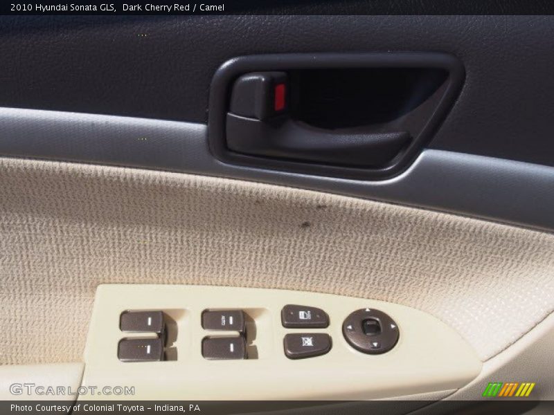 Dark Cherry Red / Camel 2010 Hyundai Sonata GLS