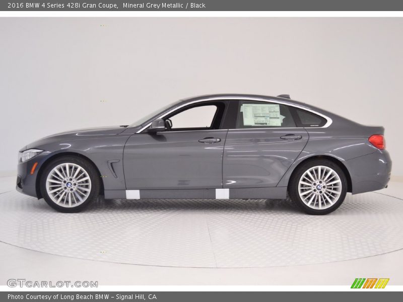 Mineral Grey Metallic / Black 2016 BMW 4 Series 428i Gran Coupe
