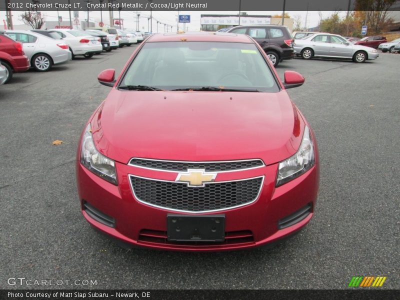 Crystal Red Metallic / Cocoa/Light Neutral 2012 Chevrolet Cruze LT