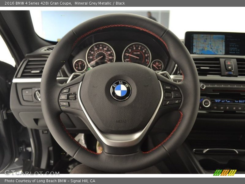 Mineral Grey Metallic / Black 2016 BMW 4 Series 428i Gran Coupe