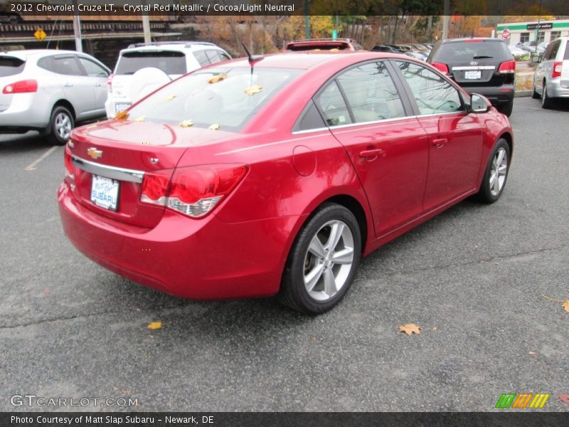 Crystal Red Metallic / Cocoa/Light Neutral 2012 Chevrolet Cruze LT