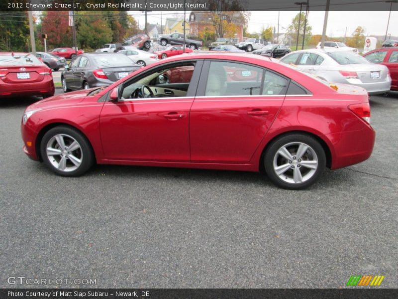 Crystal Red Metallic / Cocoa/Light Neutral 2012 Chevrolet Cruze LT