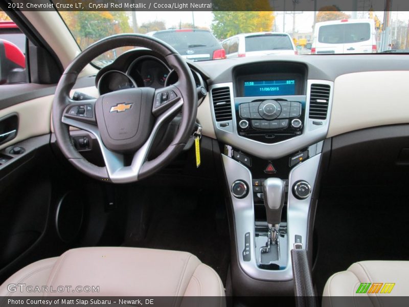 Crystal Red Metallic / Cocoa/Light Neutral 2012 Chevrolet Cruze LT