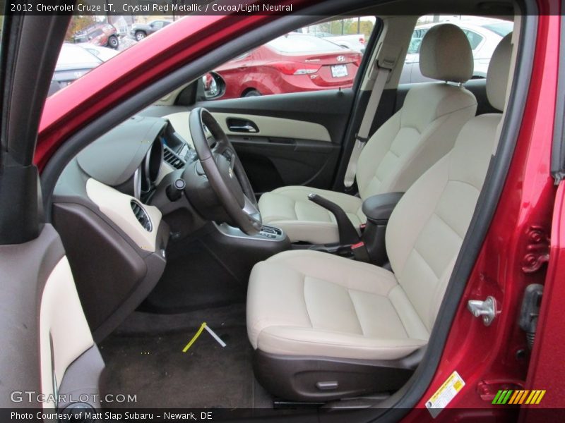 Crystal Red Metallic / Cocoa/Light Neutral 2012 Chevrolet Cruze LT