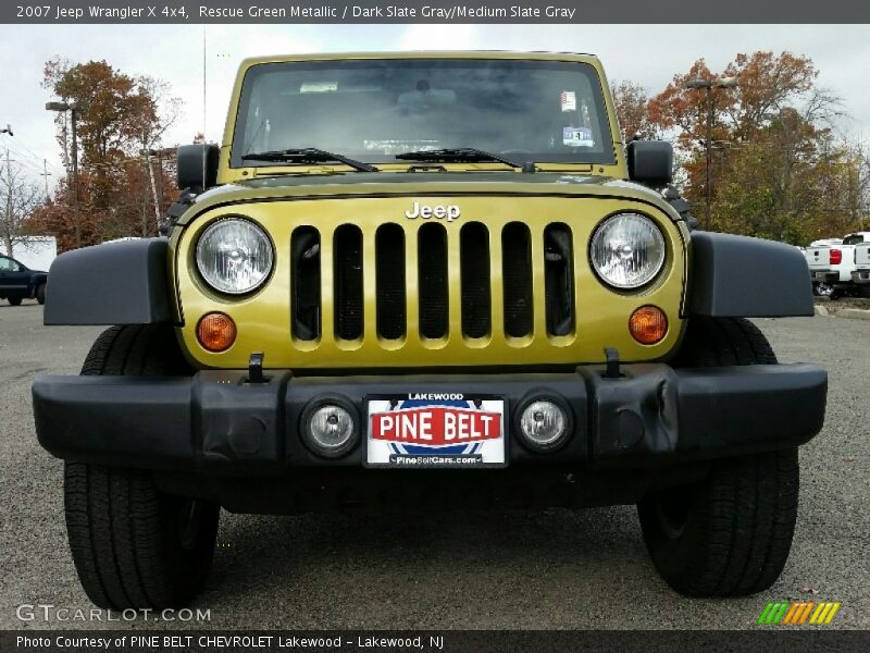 Rescue Green Metallic / Dark Slate Gray/Medium Slate Gray 2007 Jeep Wrangler X 4x4