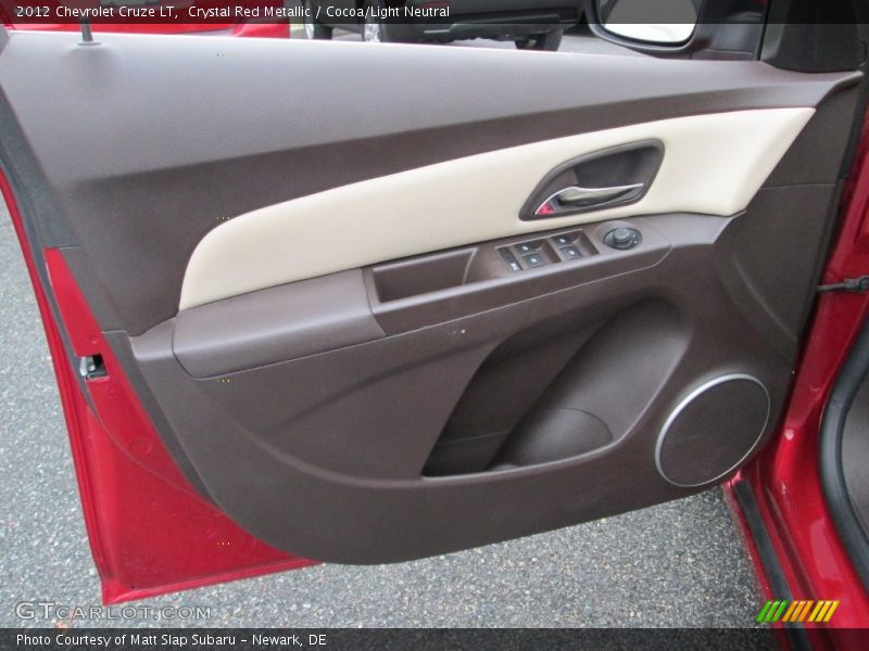Crystal Red Metallic / Cocoa/Light Neutral 2012 Chevrolet Cruze LT