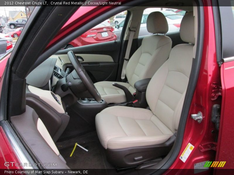Crystal Red Metallic / Cocoa/Light Neutral 2012 Chevrolet Cruze LT
