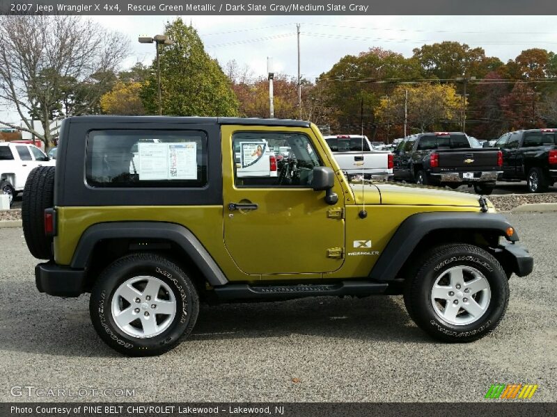 Rescue Green Metallic / Dark Slate Gray/Medium Slate Gray 2007 Jeep Wrangler X 4x4