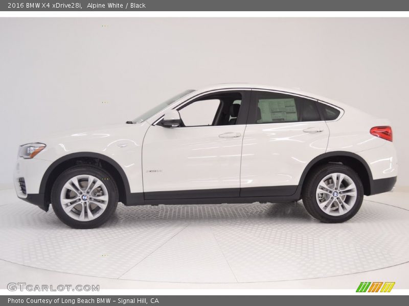 Alpine White / Black 2016 BMW X4 xDrive28i