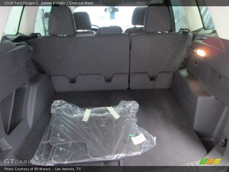 Sunset Metallic / Charcoal Black 2016 Ford Escape S