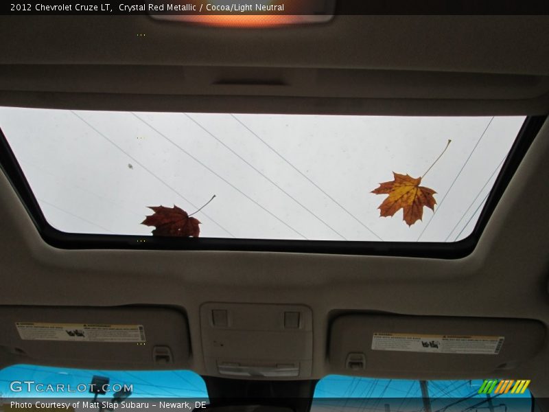 Crystal Red Metallic / Cocoa/Light Neutral 2012 Chevrolet Cruze LT