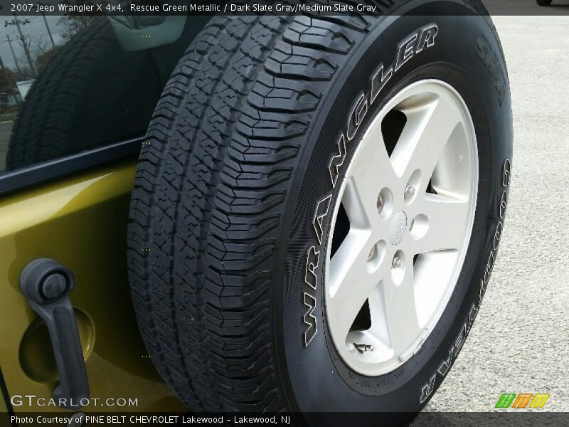 Rescue Green Metallic / Dark Slate Gray/Medium Slate Gray 2007 Jeep Wrangler X 4x4